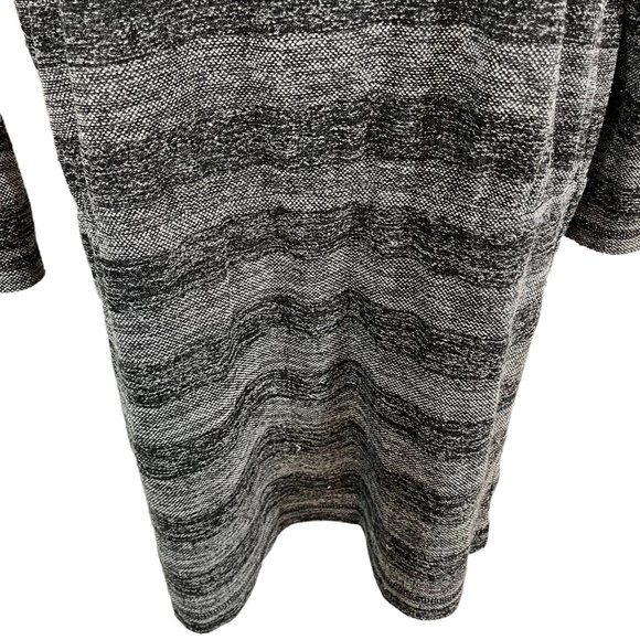 LOU & GRAY Wide Horizontal Stripe Knit Casual Long Sleeve Knee Length Dress sz M - Picture 4 of 16